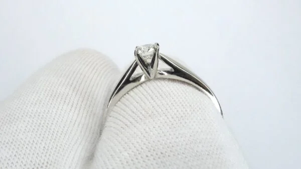 Pierścionki z brylantami - PLATYNOWY pierścionek z diamentem 0,25ct - Q-ZAR-PT-025