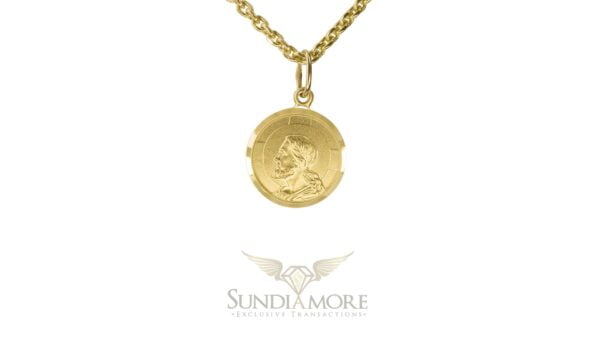KULTOWE - Złoty Medal z wizerunkiem Jezusa Chrystusa - ST.023