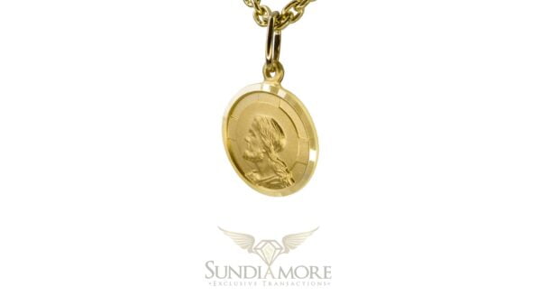 KULTOWE - Złoty Medal z wizerunkiem Jezusa Chrystusa - ST.023